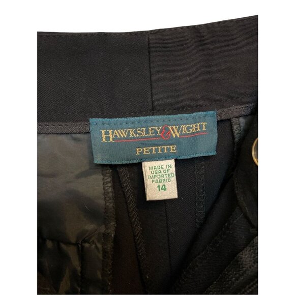 #3677 Hawksley & Wight Womens black work office pants size 14P, - Picture 5 of 5